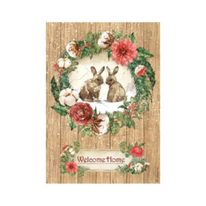 Rijstpapier Welcome Home Bunnyies A4 Stamperia