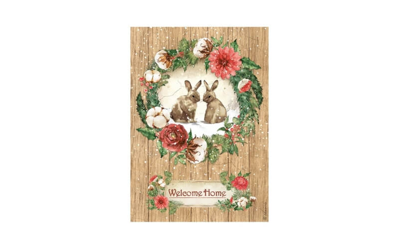 Rijstpapier Welcome Home Bunnyies A4 Stamperia