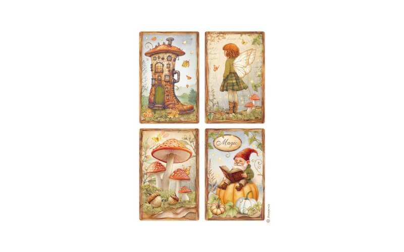 Rijstpapier Whispering Woods Selectie A4 Stamperia