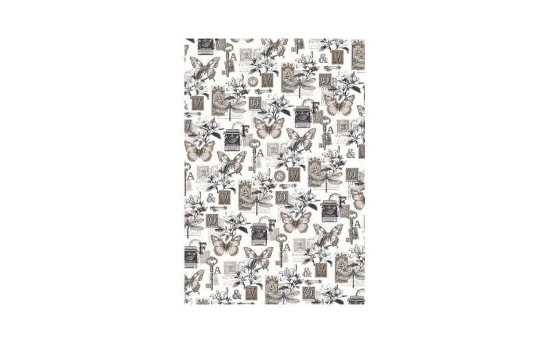 Rijstpapier set A4 Typographic Ciao Bella