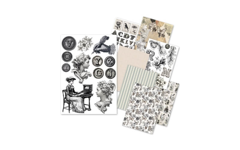 Rijstpapier set A5 Typographic Ciao Bella