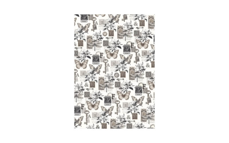 Rijstpapier set A5 Typographic Ciao Bella