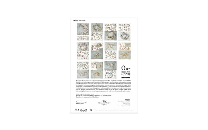 Rijstpapierset Celebrate the Moments A4 ITD Collection