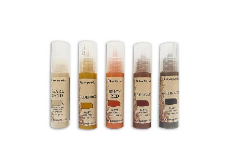 Roest Textuurverf Stamperia 5x20ml