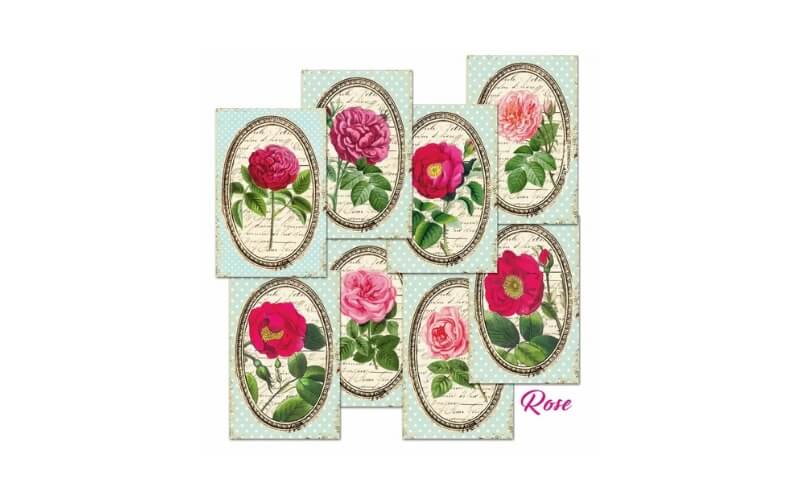 Plakboekpapier Mini Roos Decorer