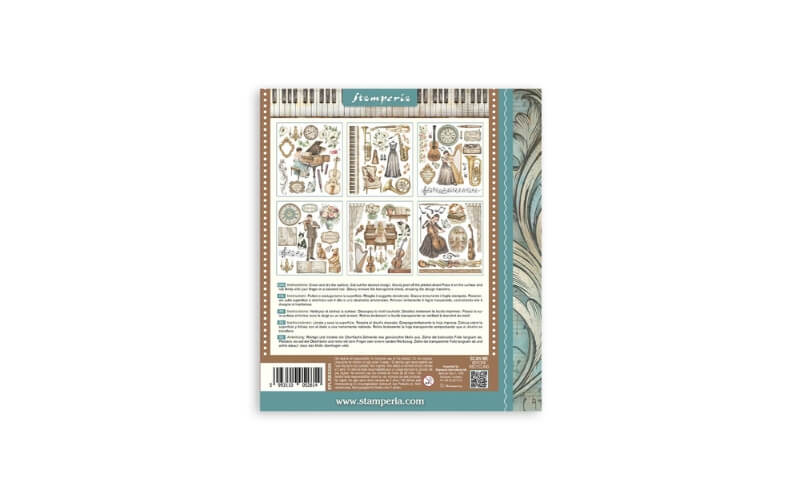 Rub-On 20,5x23cm Assortment Symphony Stamperia