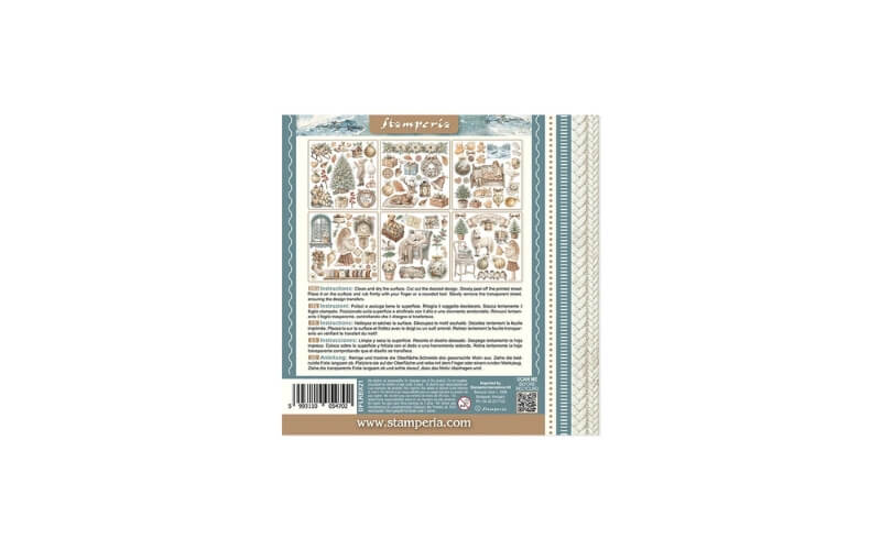 Rub-On Assortment White Christmas Stamperia 20,5x23cm