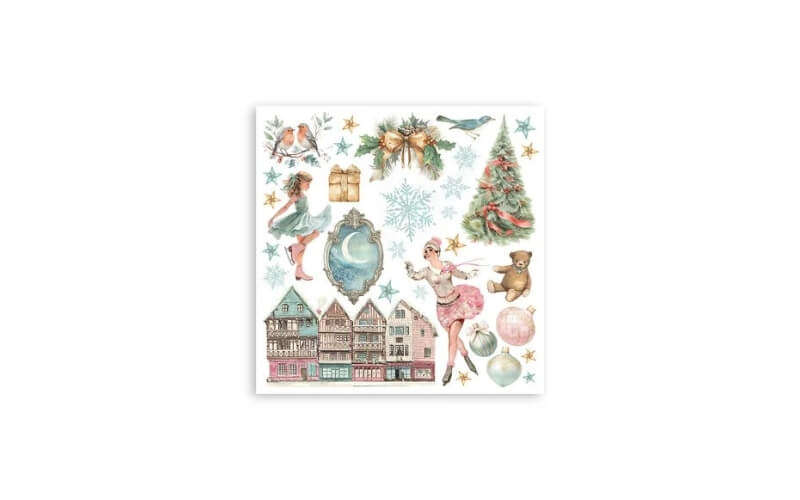 Rub-On Set Winter Magic Stamperia