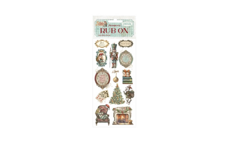 Rub-on Alice in Kerstmis Soldaatjes Stamperia