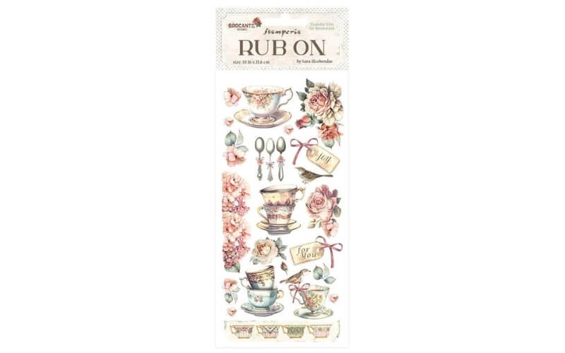 Rub-on Brocante Antiques Kopjes Stamperia