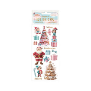 Rub-on Candy Christmas Kerstman Stamperia