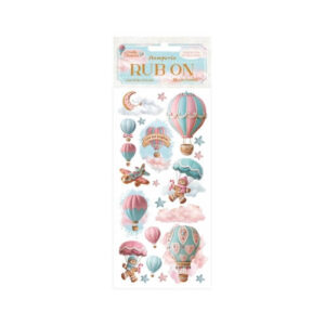 Rub-on Candy Christmas Luchtballon Stamperia