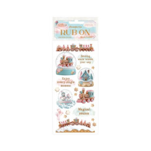 Rub-on Candy Christmas Sneeuwbol Stamperia