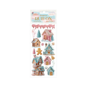 Rub-on Candy Christmas Snoephuisjes Stamperia