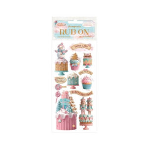 Rub-on Candy Christmas Taartjes Stamperia