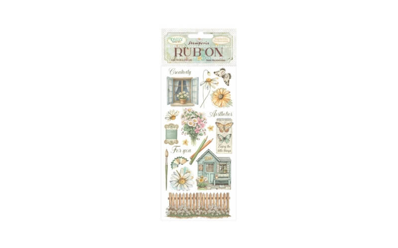 Rub-on Daisy Art life Cottage Stamperia