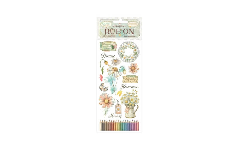 Rub-on Daisy Art life Harmonious Stamperia