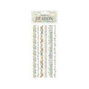 Rub-on Daisy Art life Stripes Stamperia
