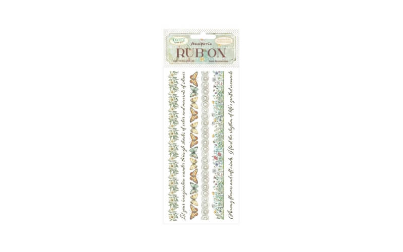 Rub-on Daisy Art life Stripes Stamperia