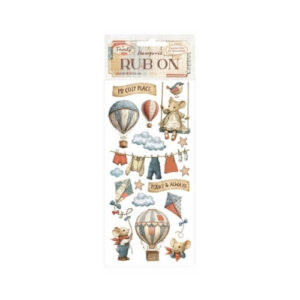 Rub-on Family Air Balloons Stamperia