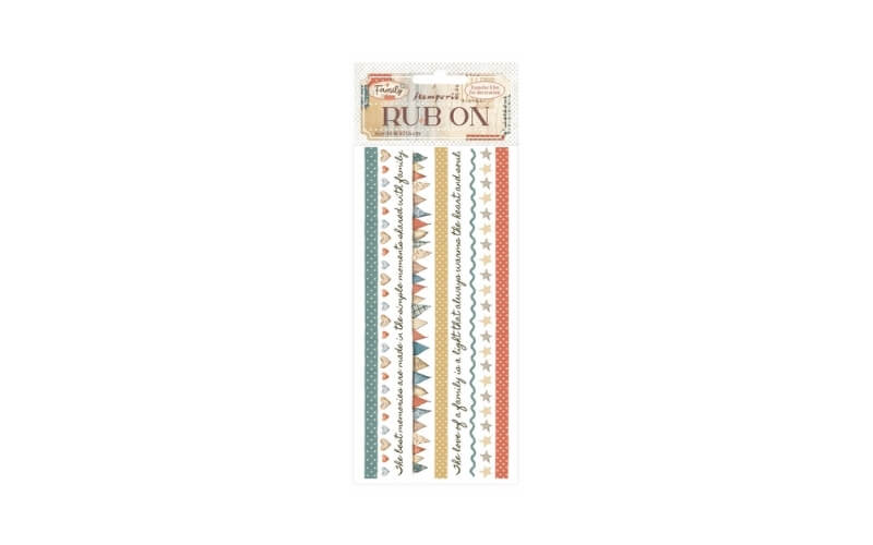 Rub-on Family Stripes Stamperia