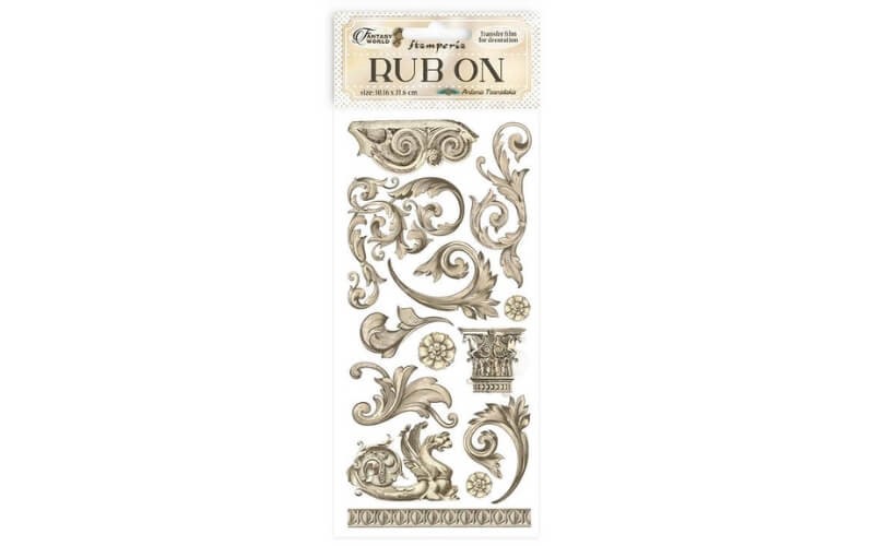 Rub-on Sir Vagebond in Fantasie Wereld Stamperia