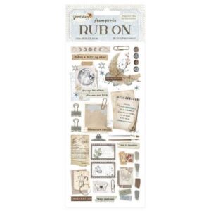 Rub-on Geheim Dagboek Notities en Labels Stamperia