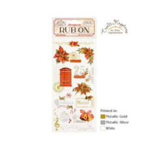 Rub-on Kerstroos Wrijfplaatjes Stamperia