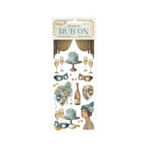 Rub-on Masquerade Maskers Stamperia
