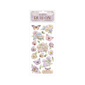 Rub-on Quiet Days Vlinders en Hortensia's Stamperia