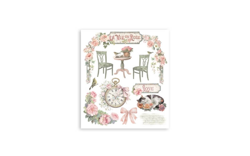 Rub on Selection House of Roses Stamperia