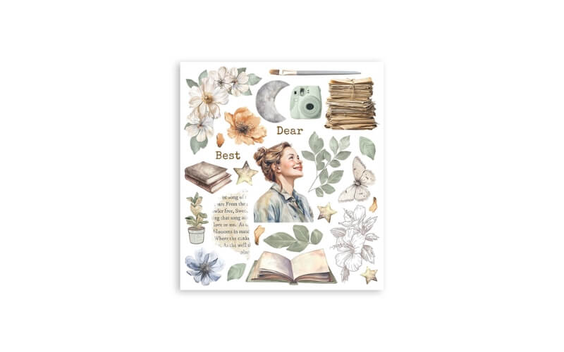 Rub-on Selection Secret Diary Stamperia