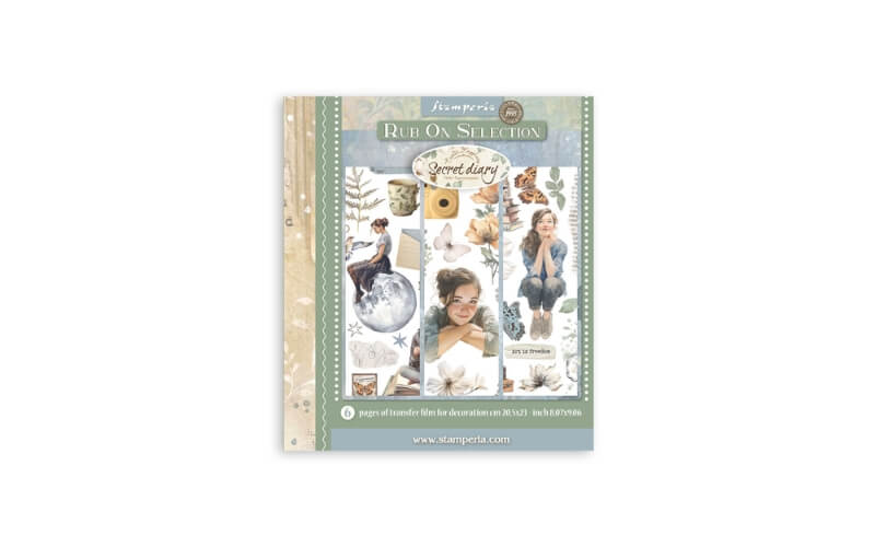 Rub-on Selection Secret Diary Stamperia