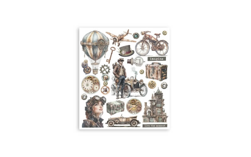 Rub-on Set XL Voyages Fantastiques Stamperia