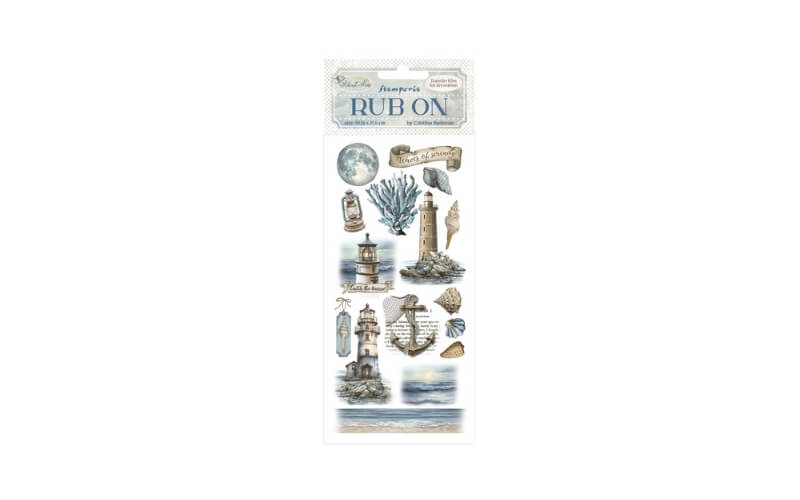 Rub-on Silent Sea Vuurtoren Stamperia