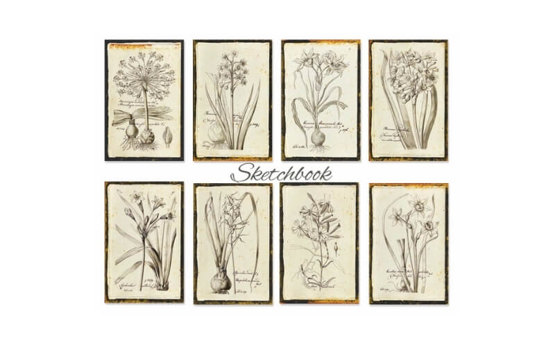 Plakboekpapier Mini Schetsboek Decorer