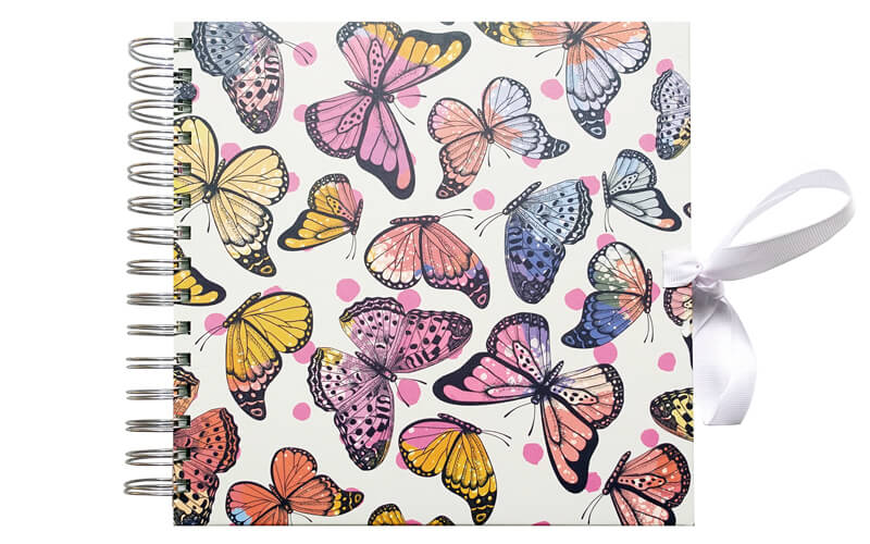 Plakboek-Scrapbook 20x20 Vlinders