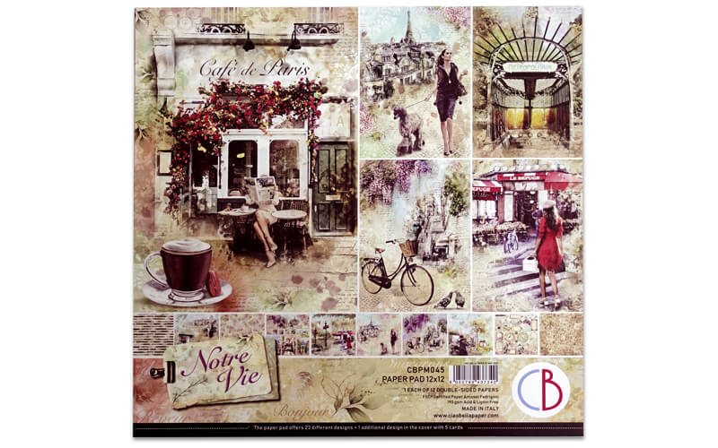 Scrapbook vellen Ciao Notre Vie Bella