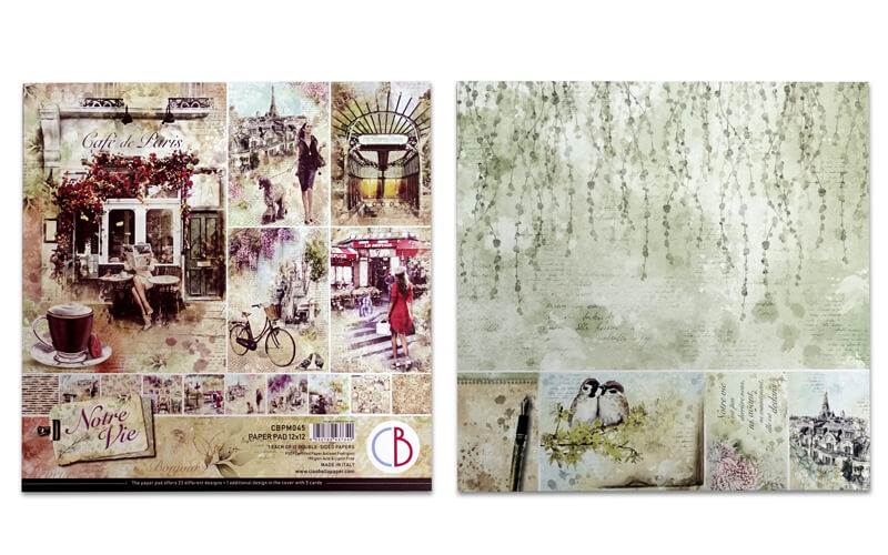 Scrapbook vellen Ciao Notre Vie Bella