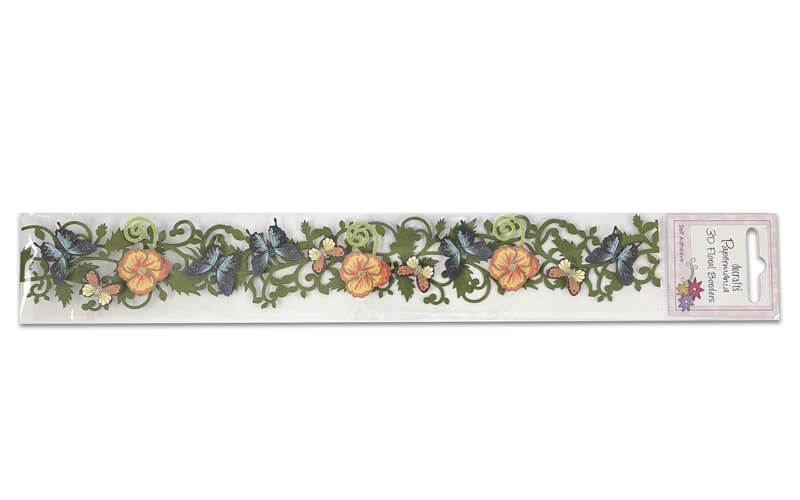 Bloemenranden-Vlinders Papermania