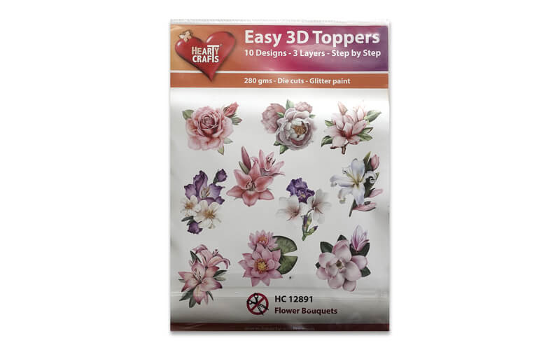 Easy 3D Toppers Flower Bouquets