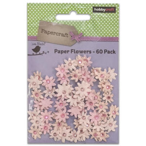 Papieren Bloemetjes Roze