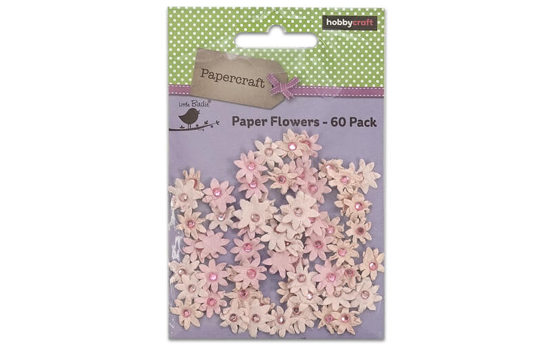 Papieren Bloemetjes Roze