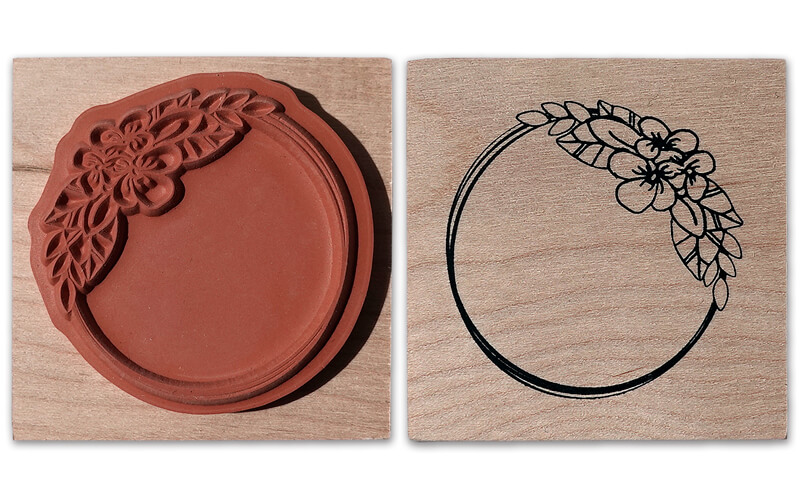 Stempel Bloemenkrans
