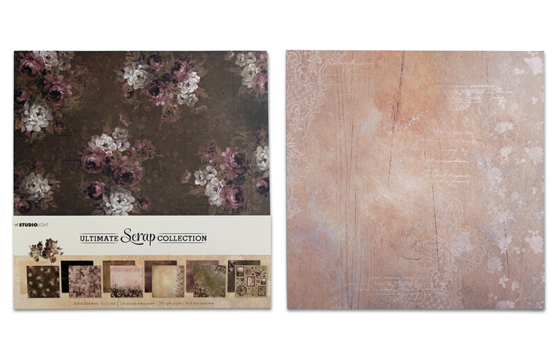 Scrapbookpapier Flowers & Wood