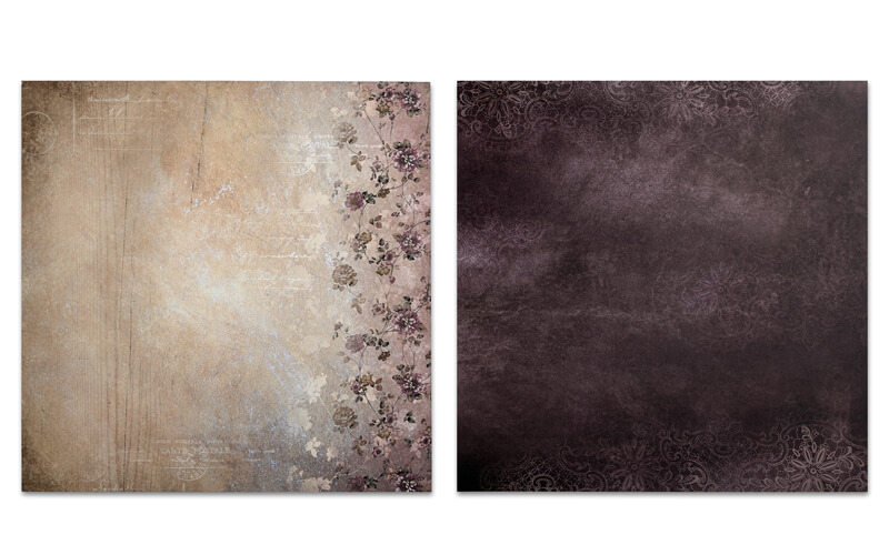 Scrapbookpapier Flowers & Wood