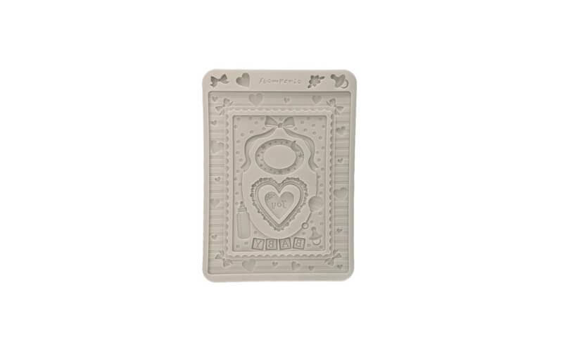 Siliconen Mal A5 Baby Frames and Hearts Stamperia