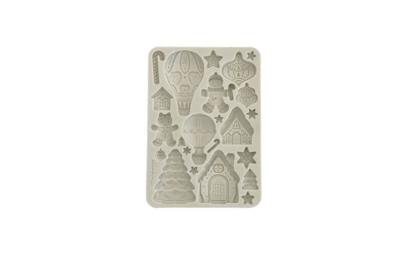 Siliconen Mal A5 Candy Christmas Gingerbreads Stamperia