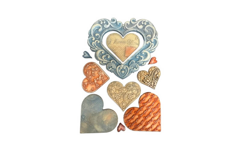 Siliconen Mal A5 Family Hearts Stamperia