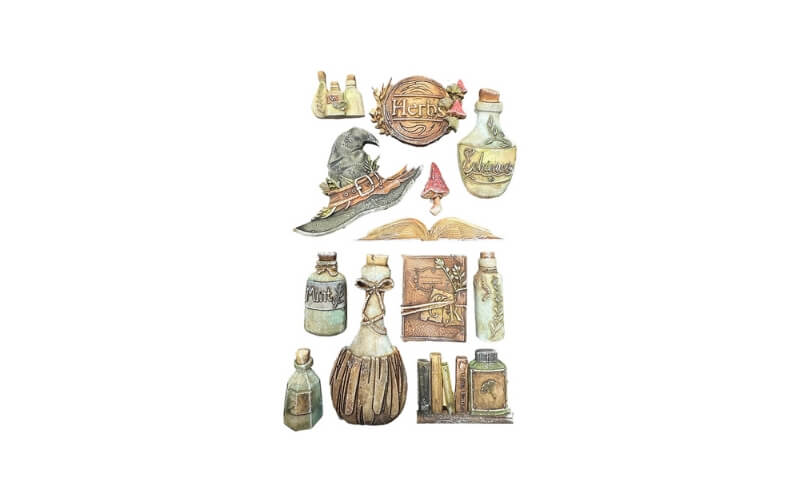 Siliconen Mal A5 Herbarium Silvae Alchemy Stamperia